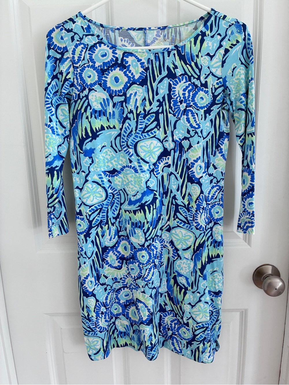 Lilly Pulitzer Blue Multi Floral Dress XXS
